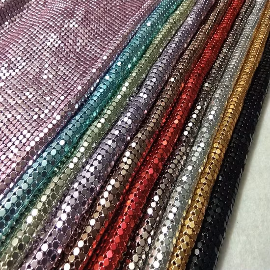 Aluminum Sequin Cloth Metal Fabric Metallic Cloth